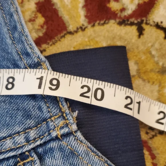 Maternity Old Navy Distressed Overalls Size 14 - Picture 3 of 15